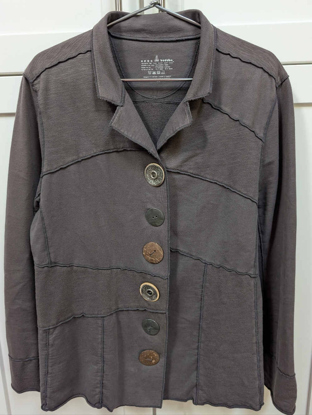 Neon Buddha Button Front Jacket